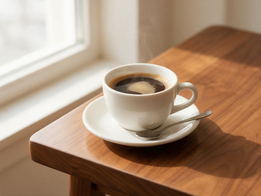 Sajian Americano Hot di Station Coffee Premium