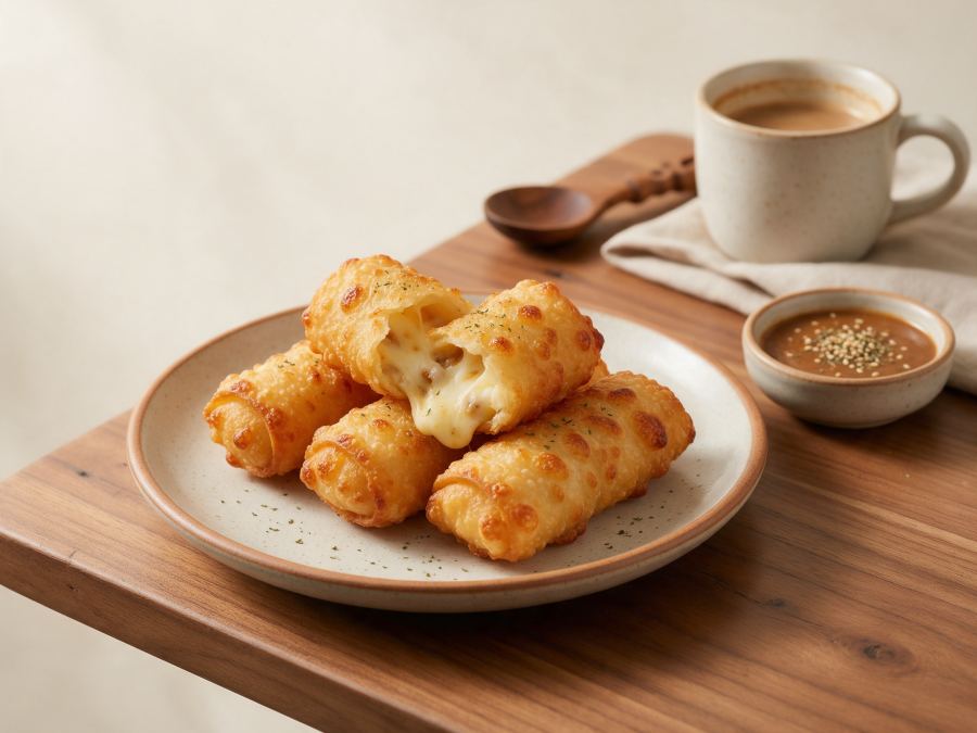 Sajian Cheese Roll Original di Station Coffee Premium