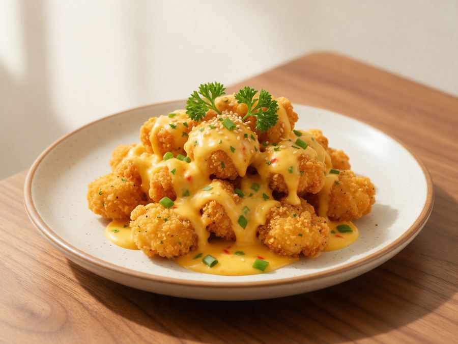 Sajian Chicken Popcorn Cheese di Station Coffee Premium