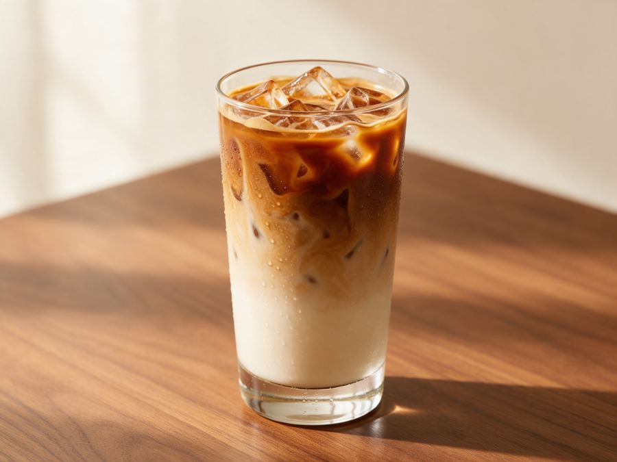 Sajian Coffee Latte Ice di Station Coffee Premium