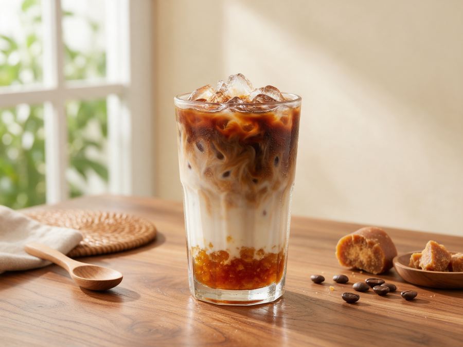Sajian Es Kopi Station di Station Coffee Premium