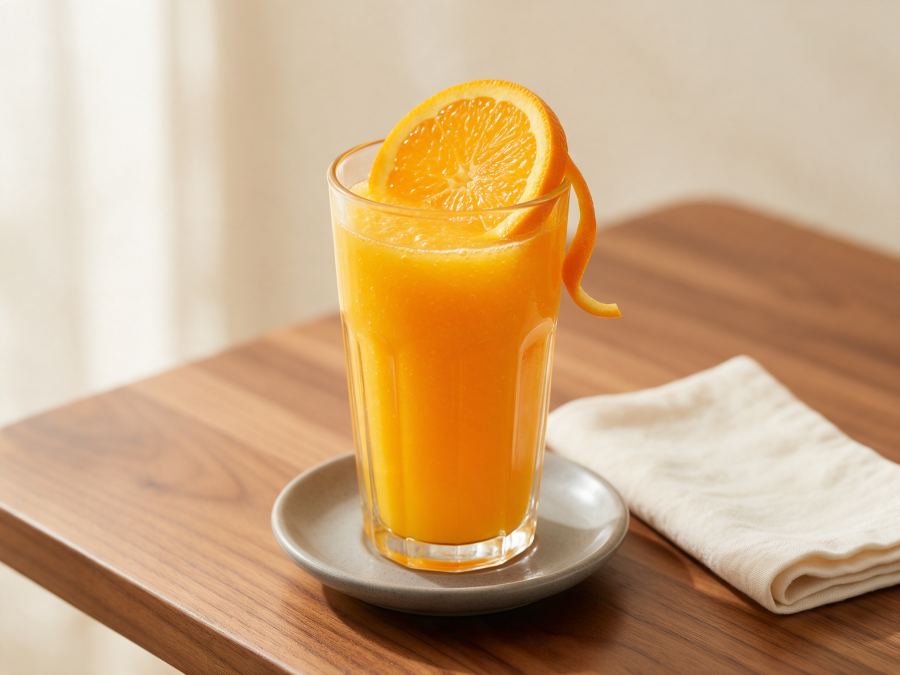 Sajian Juice Jeruk di Station Coffee Premium