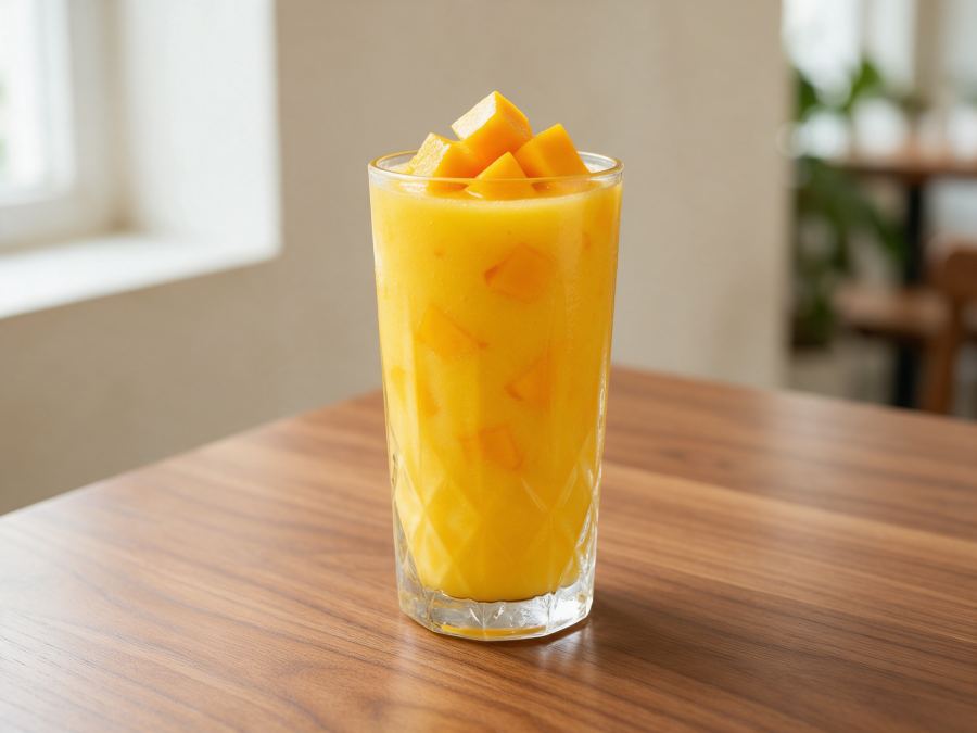 Sajian Juice Mangga di Station Coffee Premium