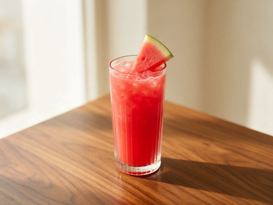 Sajian Juice Semangka di Station Coffee Premium