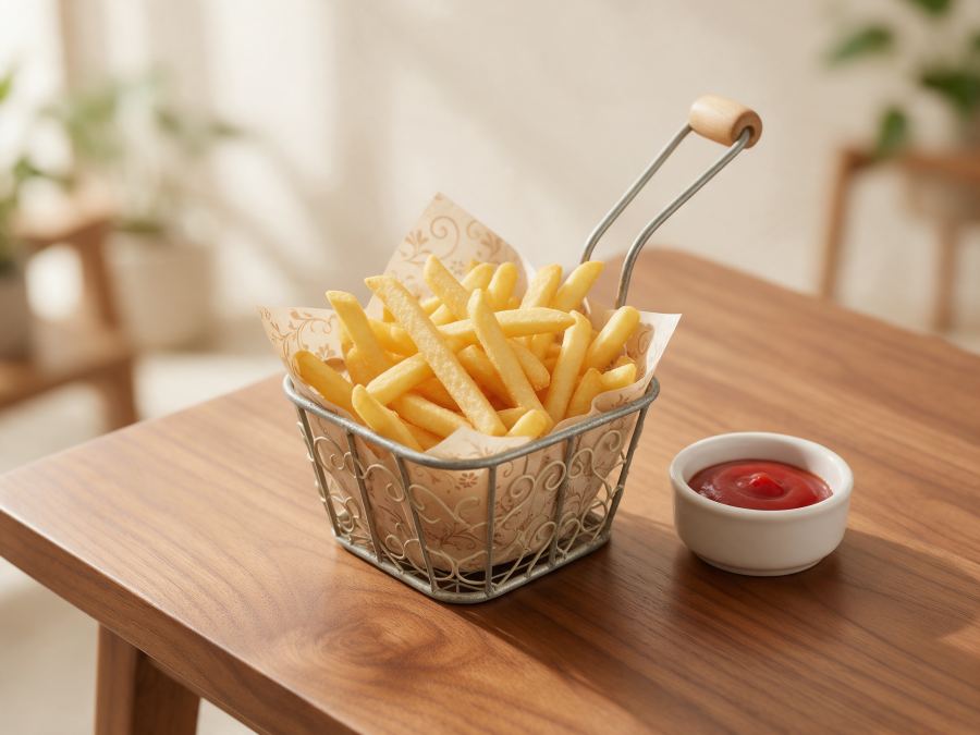 Sajian Kentang Goreng di Station Coffee Premium