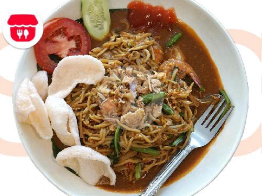 Sajian Mie Seafood di Station Coffee Premium