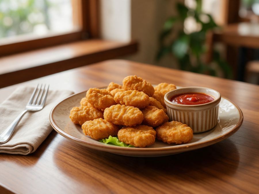 Sajian Nugget di Station Coffee Premium