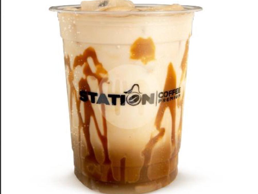 Sajian Salted Caramel di Station Coffee Premium