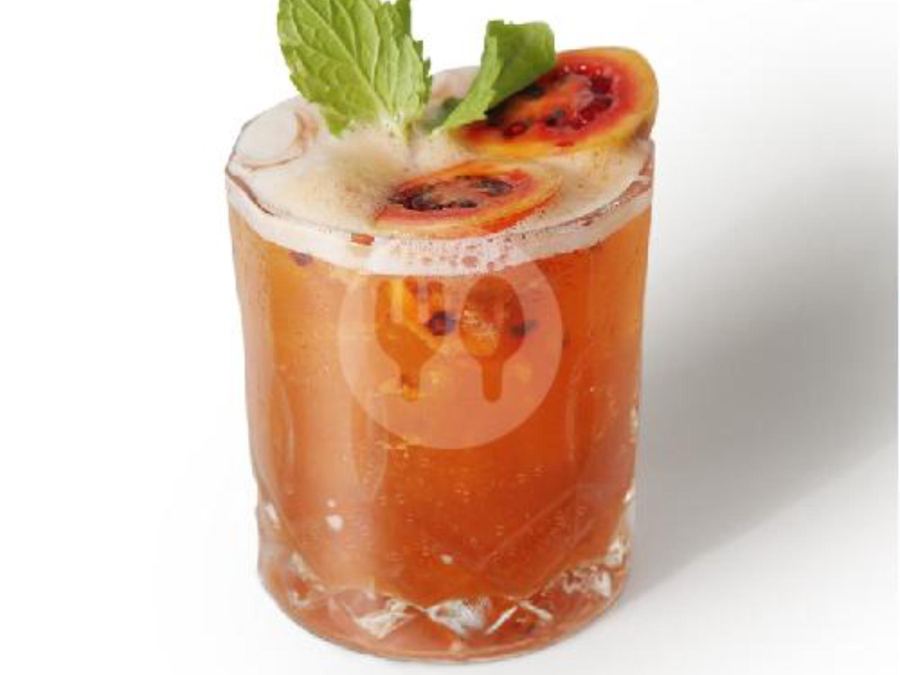 Sajian Tamarillo Fizz di Station Coffee Premium